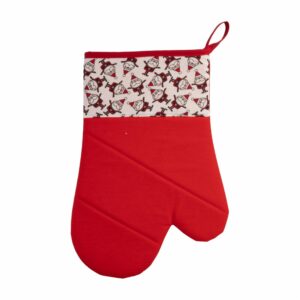 Guante Navidad Rojo HECHO AQUÍ 30 X 21 Cm