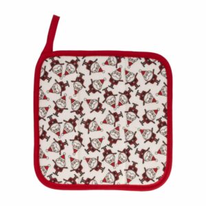 Coge Ollas Navidad Rojo HECHO AQUÍ 20 X 20 Cm