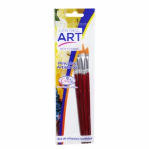 Set Pincel Angular Oro Sintético N 2 4 6 8 CELINA X4 Unds