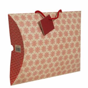 Caja Kraft Roja Verde PAPELART Pequeña