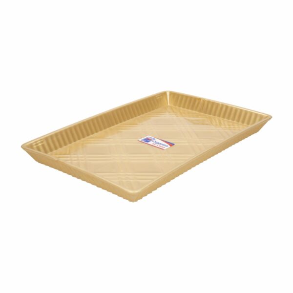 Bandeja Rectangular Dorado PLAPASA 34,5 X 22,5 Cm
