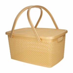 Cesto Para Camping Beige PLAPASA 38.5X26.5X19 CM