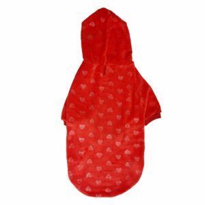 Hoodie Para Perro Diseño Valentín Rojo THE PET FACTORY