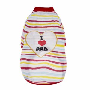 Camiseta Para Mascota Diseño Mom Dad Colors Mix THE PET FACTORY Talla Extra Grande