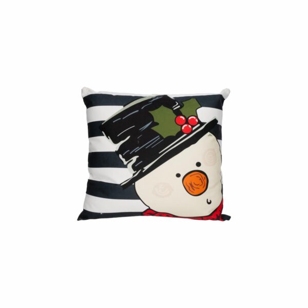Cojín Navidad Moderno Snowman Rayas MIHOS 45 X 45 Cm
