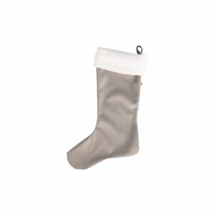 Bota Navideña Gris Sherpa MIHOS 35 X 26 Cm