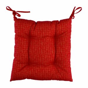 Cojín Navideño Silla Capitoneado Rojo Dorado CASA LINDA 42 Cm