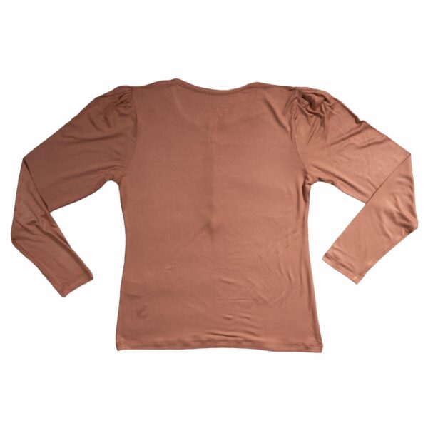 Camiseta Cuello Redondo Con  Botones Y Manga Larga MGX BASIC - Imagen 2