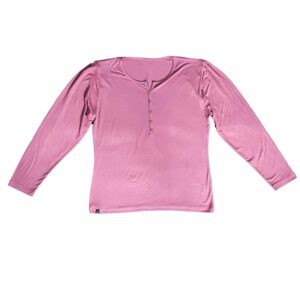Camiseta Cuello Redondo Con  Botones Y Manga Larga MGX BASIC