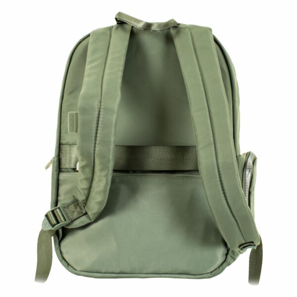 Mochila Porta Laptop Verde Olive MOZIONI 41X29X13 Cm - Imagen 3
