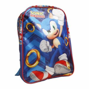 Mochila Escolar Diseño Sonic VASARI 40 X 28 X 12 Cm