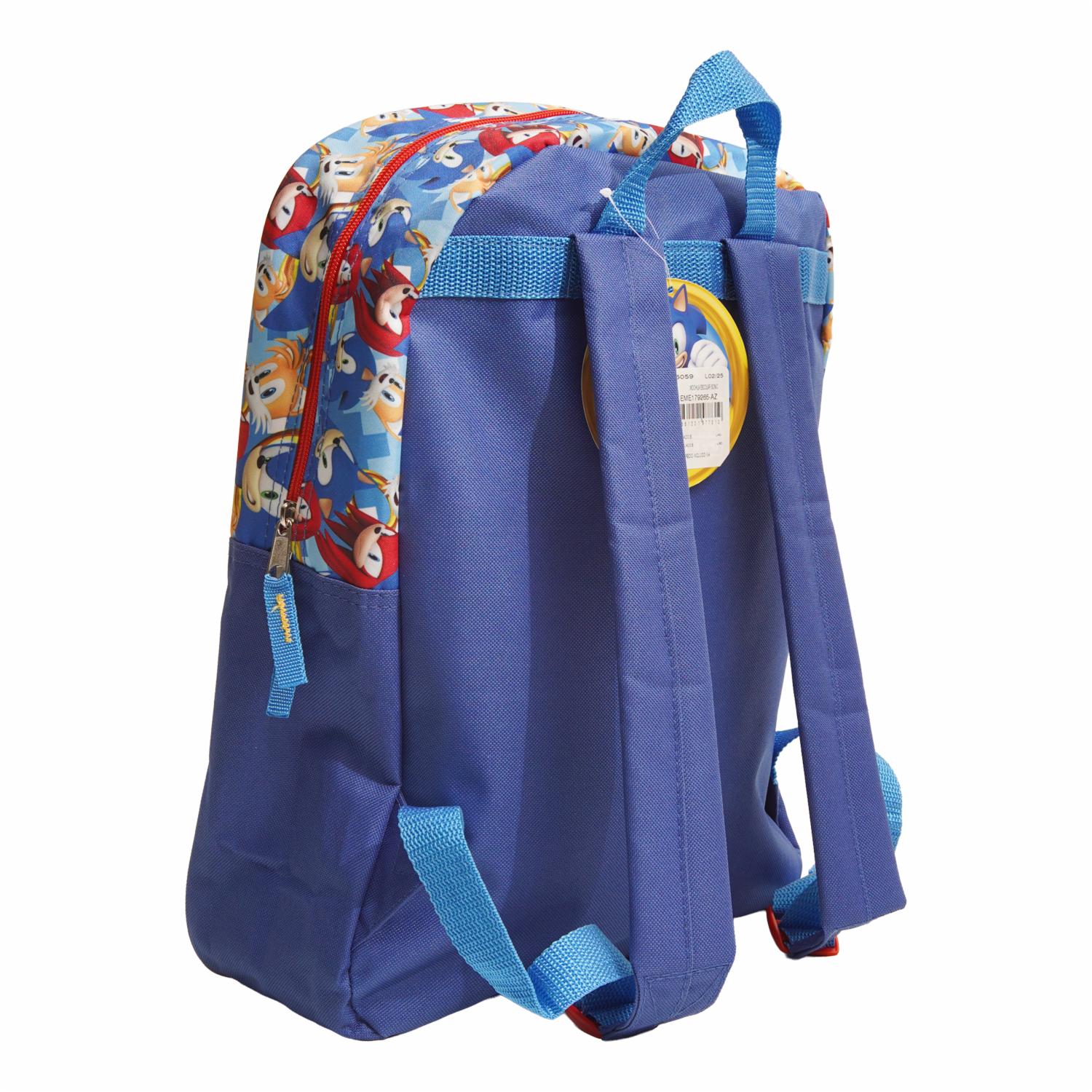 Mochila Escolar Diseño Sonic VASARI 40 X 28 X 12 Cm - Imagen 2