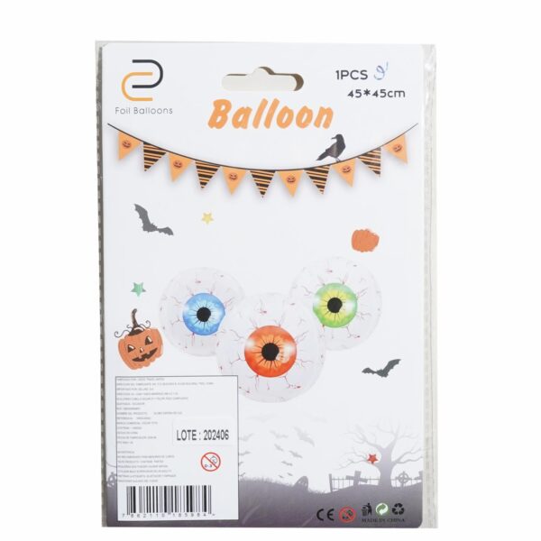 Inflable Ojo Halloween FOIL BALLOONS 45 X 45 Cm