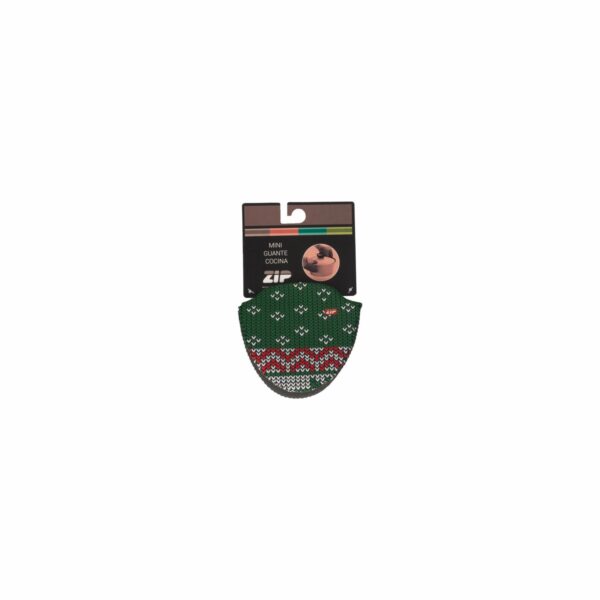 Mini Guante Navidad Verde ZIP Unidad