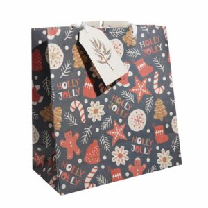Bolsa De Regalo Navideña Holly Jolly RECOPAPEL Pequeño