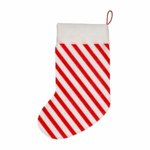 Bota Navidad Fieltro Caramelo Rojo KIKEMAR 38 X 53 X 34 Cm