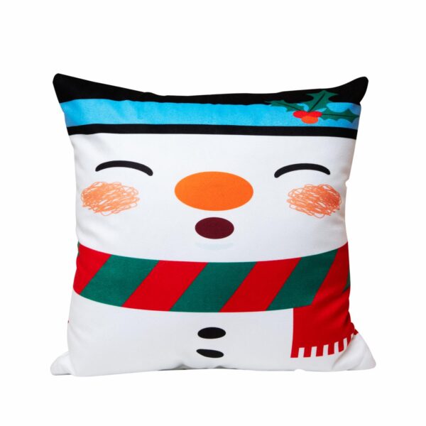 Cojín Caras Muñeco De Nieve KIKEMAR 45 X 45 Cm