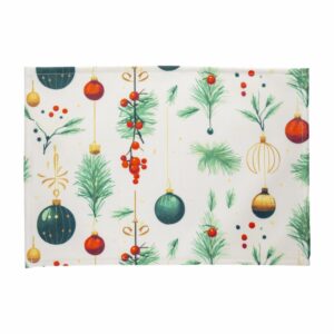 Individual Navideño Textil Bombillos KIKEMAR 45 X 32 Cm