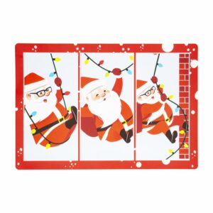 Individual Navideño Plastico Noel Columpio KIKEMAR 47 X 32 Cm