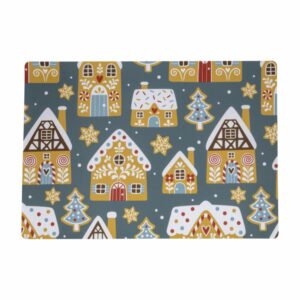 Individual Navideño Plastico Cajas De Jengibre KIKEMAR 47 X 32 Cm