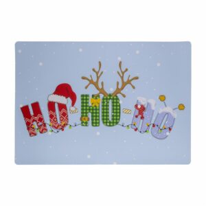 Individual Navideño Plastico Hohoho KIKEMAR 47 X 32 Cm