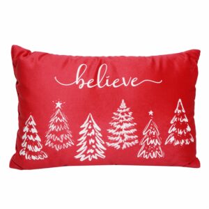 Cojín Navideño Believe Arboles KIKEMAR 50X33 Cm