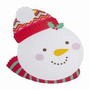 Individual Navideño Plastico Cara Nieve KIKEMAR 36 Cm