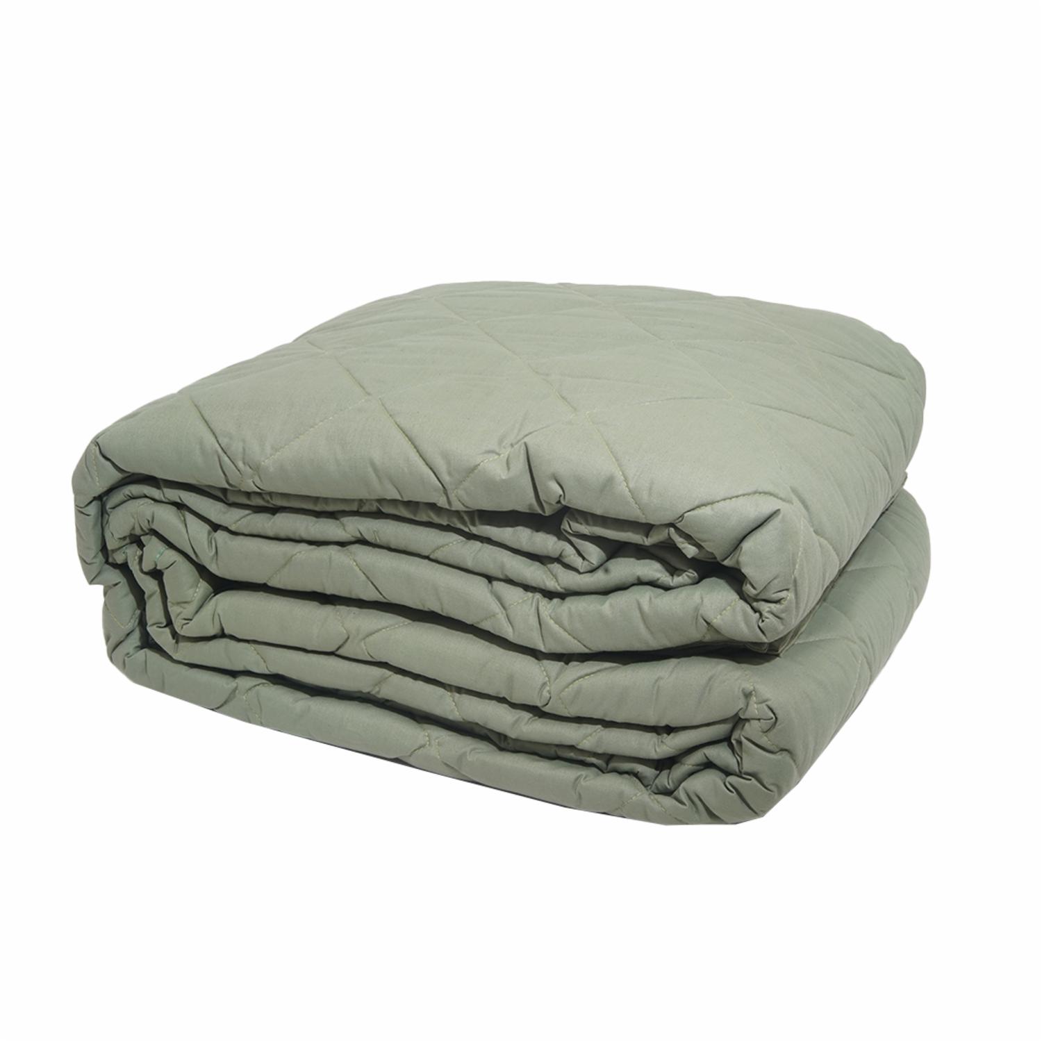 Cobertor Polialgodón Verde Oliva ZIBA HOME 2 Plazas Y 1/2 - Imagen 2