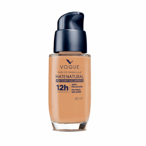 Base De Maquillaje Líquida Mate Natural Con Ácido Hialuronico Tono Bronce VOGUE - Imagen 2