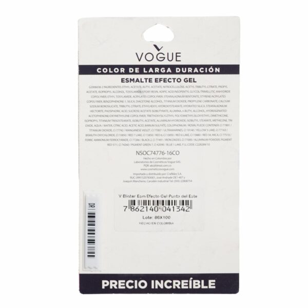 Esmalte De Uñas Efecto Gel Punta Del Este VOGUE - Imagen 3