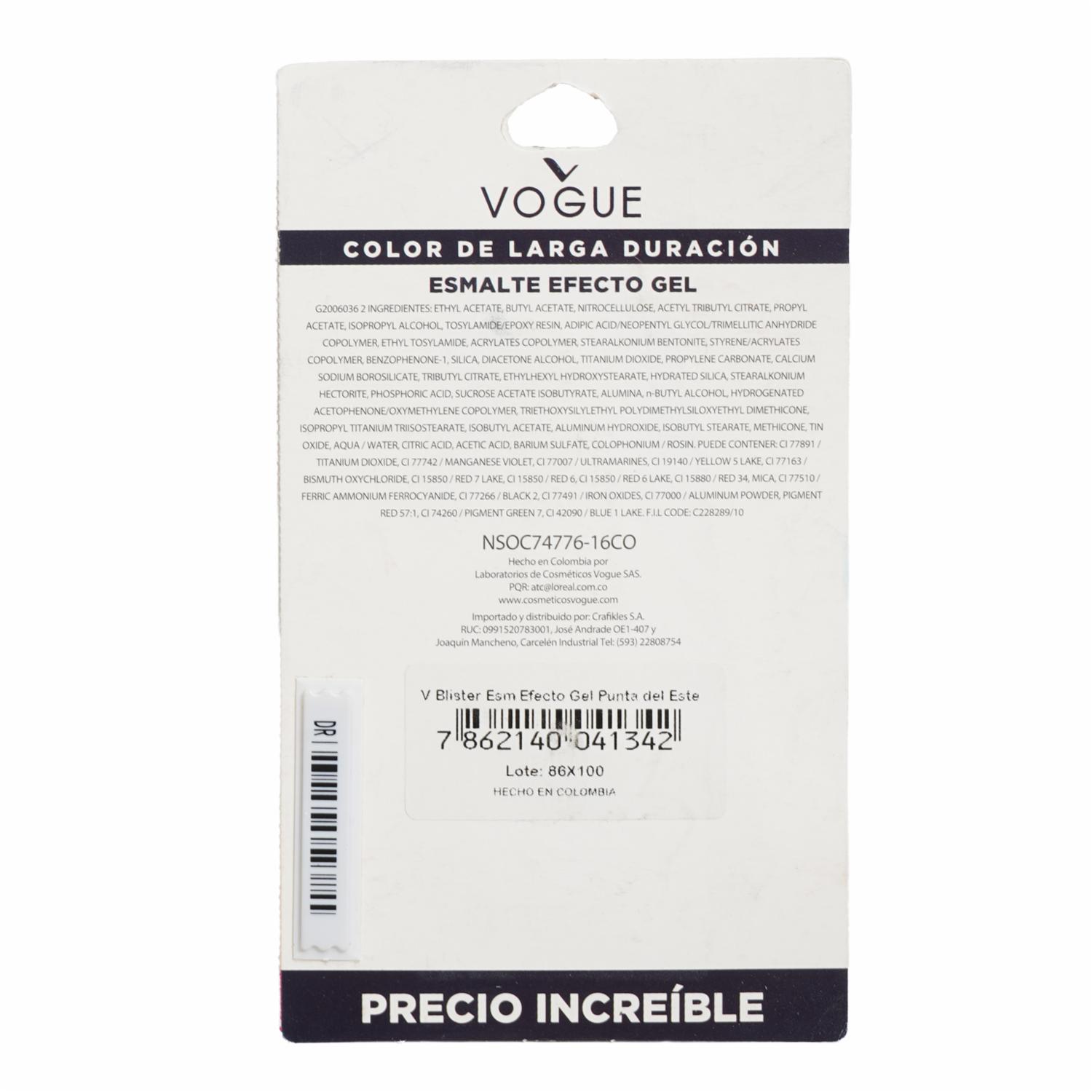Esmalte De Uñas Efecto Gel Punta Del Este VOGUE - Imagen 3