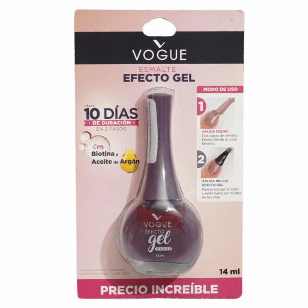 Esmalte De Uñas Efecto Gel Dulzura VOGUE 14 Ml - Imagen 2