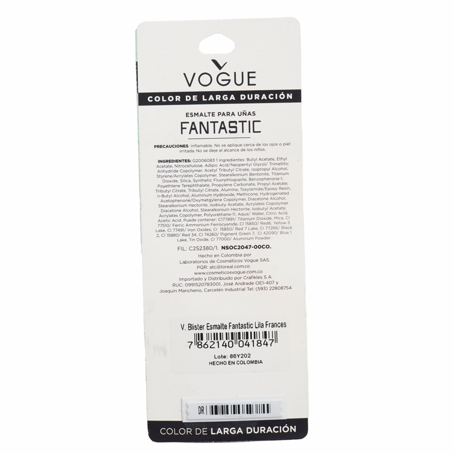 Esmalte De Uñas Fantastic Lila Francés 22 VOGUE - Imagen 4
