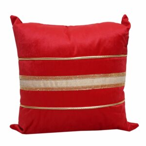 Cojín Navideño Líneas Doradas POMAROSA 45X45 Cm