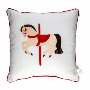 Cojín Navideño Toyland Caballito Blanco KÁLIDO 45 Cm