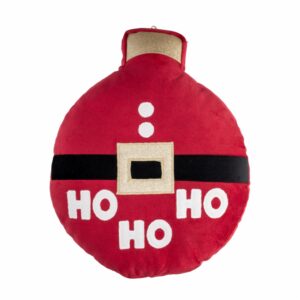Cojín Navideño Forma  De Bombillo Hohoho KÁLIDO 43 Cm