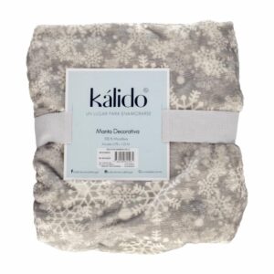 Cobija Navideña Silver Glamorous KÁLIDO 123 X 78 Cm