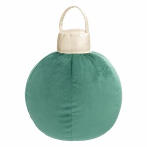 Cojín Navideño Figura Bombillo Verde Merry Xmas KÁLIDO