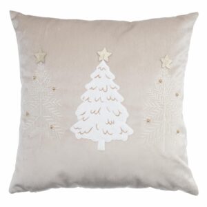 Cojín Navideño Dorada Sparkling Árboles KÁLIDO