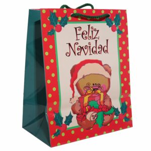Funda Grande Plastificada Navidad FUNDAS JC 19 Cm X 24 Cm