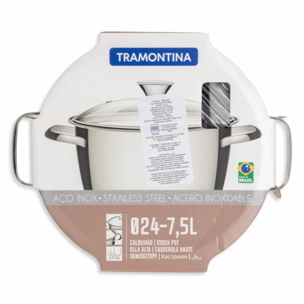 Olla Alta De Inducción Línea Allegra TRAMONTINA 7.5 Litros - Imagen 4
