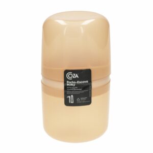 Porta Cepillos Con Tapa Plástico  Blush Bulky COZA 1 Pieza