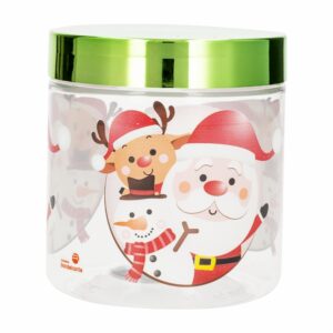 Frasco Blanco Con Tapa Metalizada Team Santa BANDEIRANTE 1 L