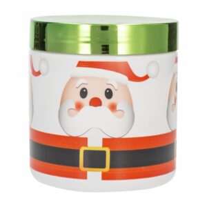 Frasco Blanco Con Tapa Metalizada Papa Noel BANDEIRANTE 1 L