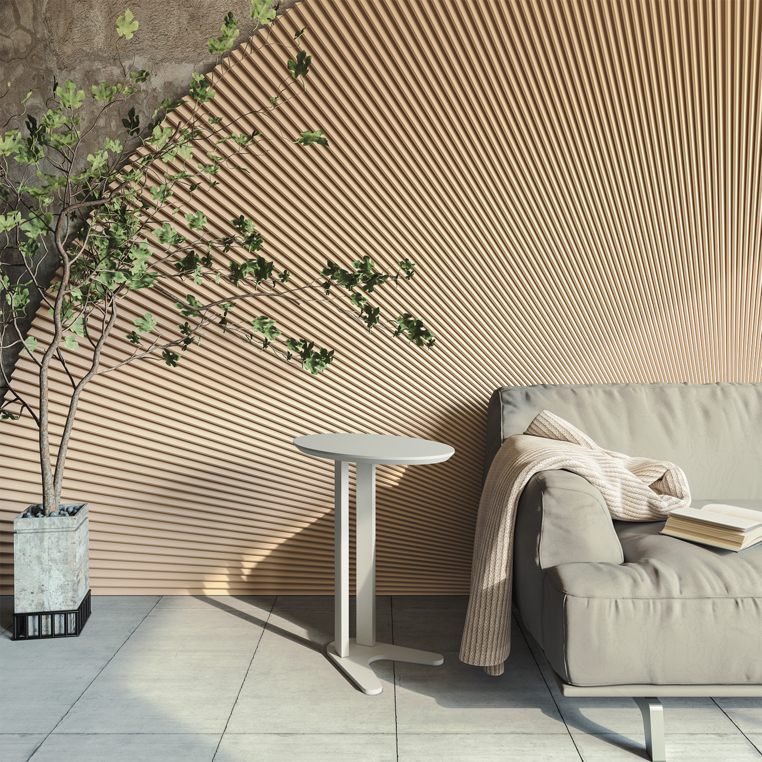 Mesa Lateral Modelo Tb604 Ww Off Blanco DALLA COSTA Mdf
