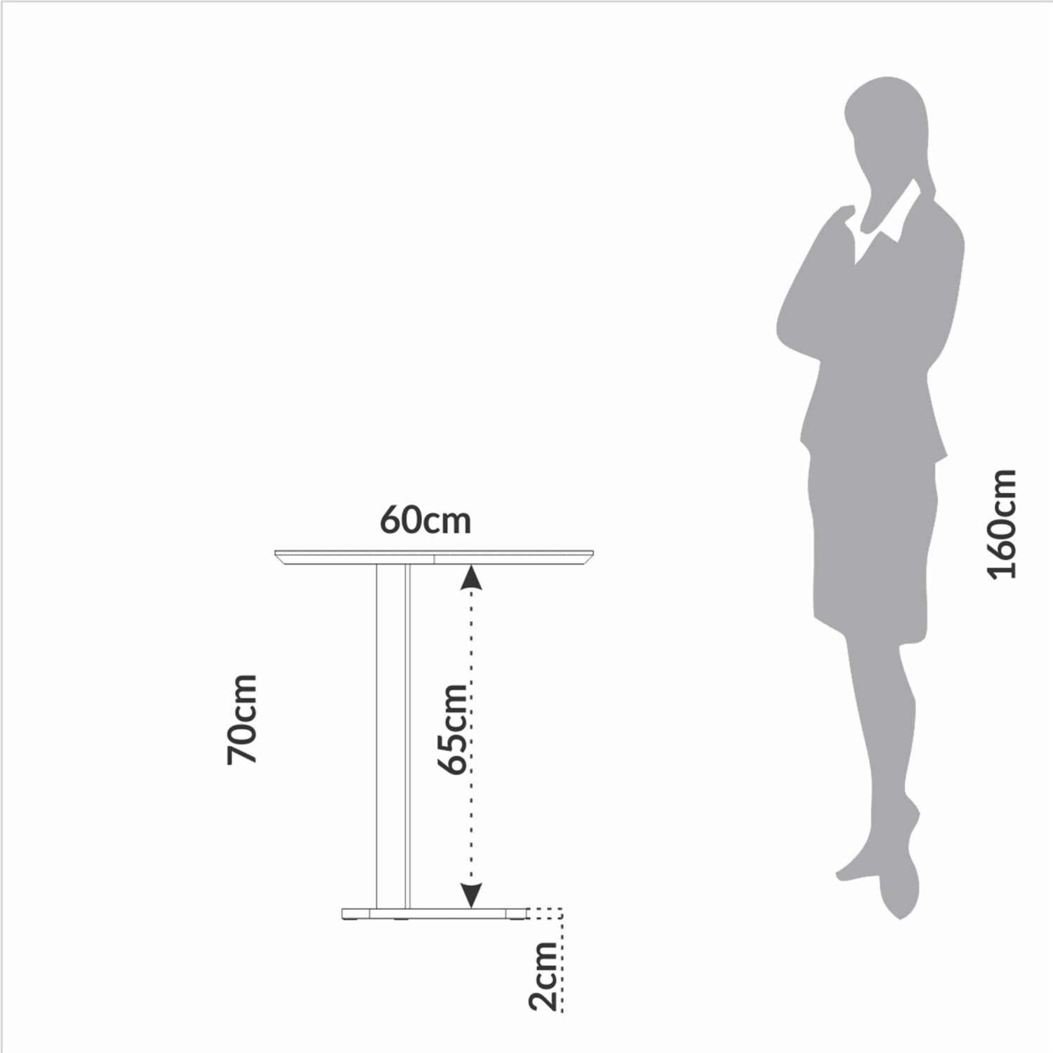 Mesa Lateral Modelo Tb604 Ww Off Blanco DALLA COSTA Mdf