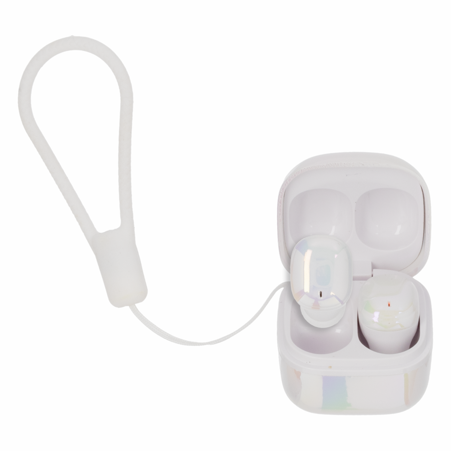 Audífonos Mini Earbuds Con Estuche De Carga Blanco COBY - Imagen 2