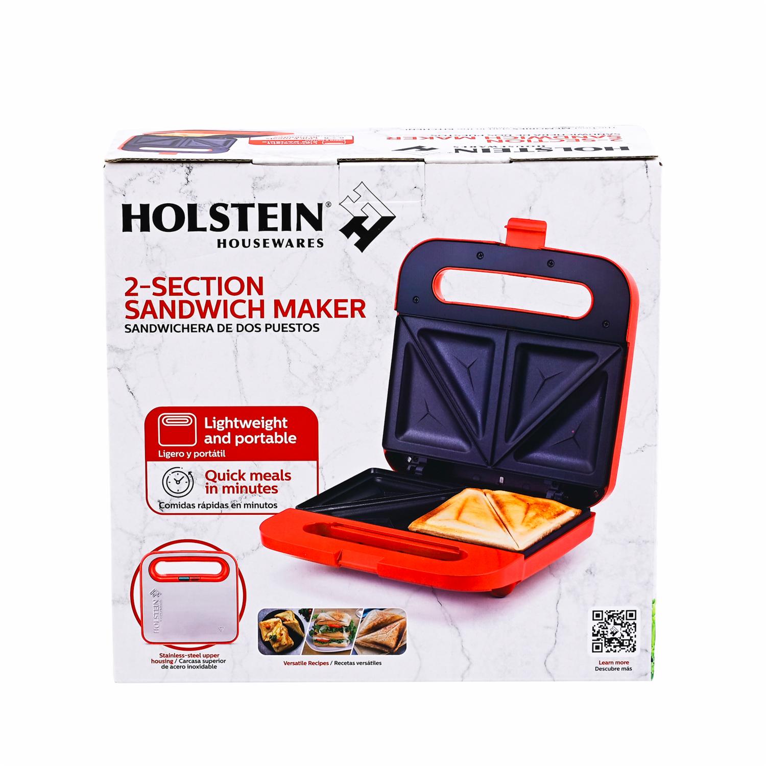 Sanduchera Parrilla HH-09125001R HOLSTEIN 2 Panes - Imagen 3