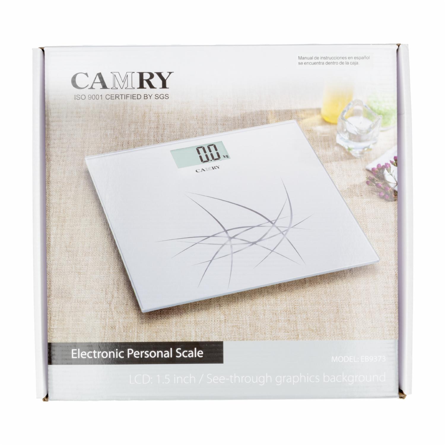 Balanza De Baño Digital Modelo EB9373 Ultra Delgada CAMRY 1,7 Cm - Imagen 3