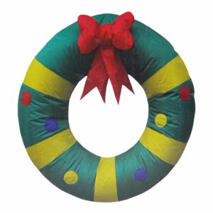 Inflable Diseño Corona Navideña JOY 60 Cm